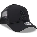 petten-gebogen-zwart-snapback-9forty-a-frame-all-day-van-oakland-athletics-mlb-van-new-era