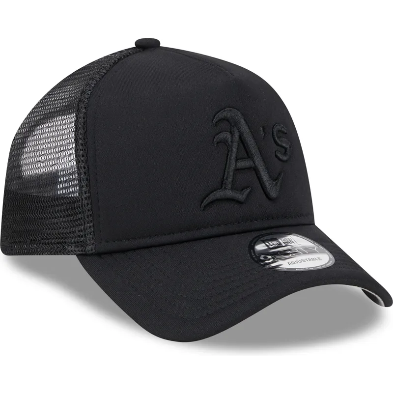 petten-gebogen-zwart-snapback-9forty-a-frame-all-day-van-oakland-athletics-mlb-van-new-era