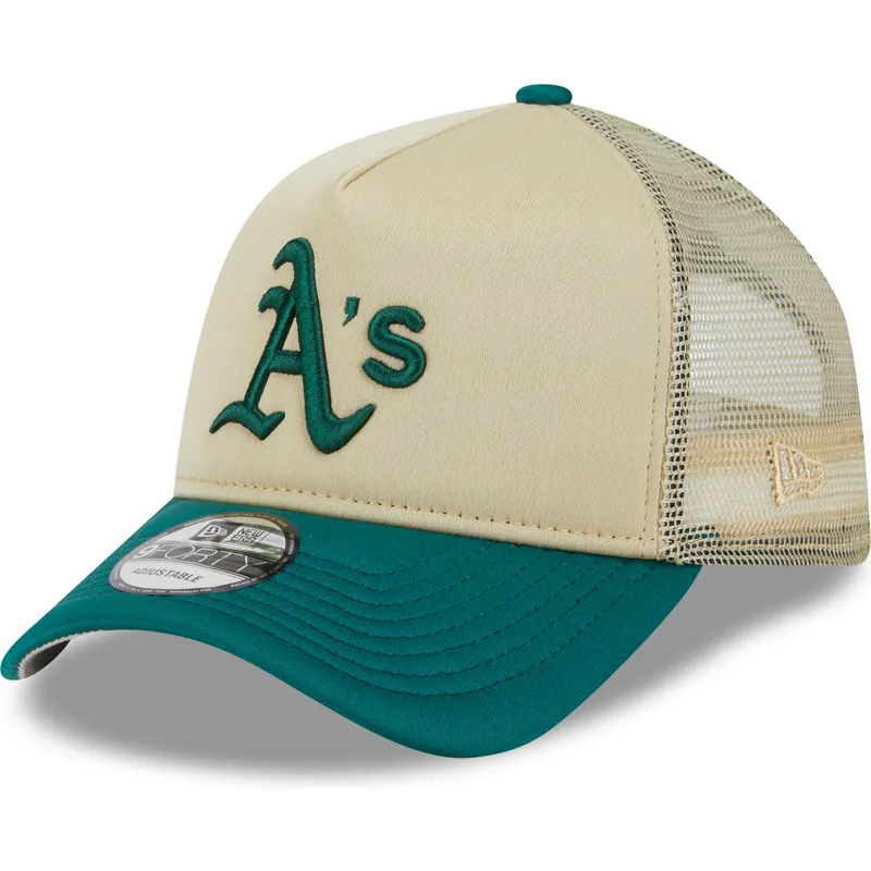 petten-gebogen-beige-snapback-9forty-a-frame-all-day-van-oakland-athletics-mlb-van-new-era