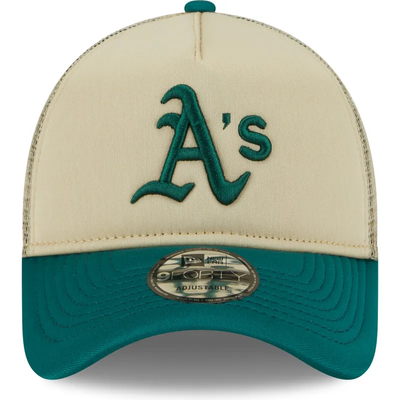 petten-gebogen-beige-snapback-9forty-a-frame-all-day-van-oakland-athletics-mlb-van-new-era