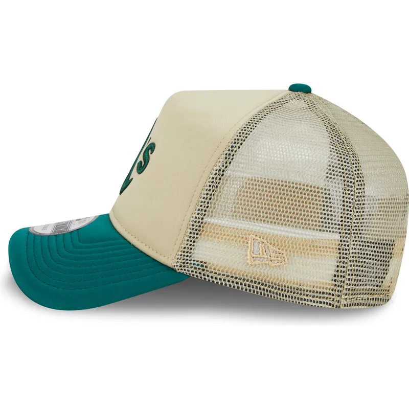 petten-gebogen-beige-snapback-9forty-a-frame-all-day-van-oakland-athletics-mlb-van-new-era