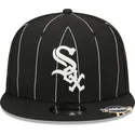 petten-plat-zwart-snapback-9fifty-pinstripe-visor-clip-van-chicago-white-sox-mlb-van-new-era