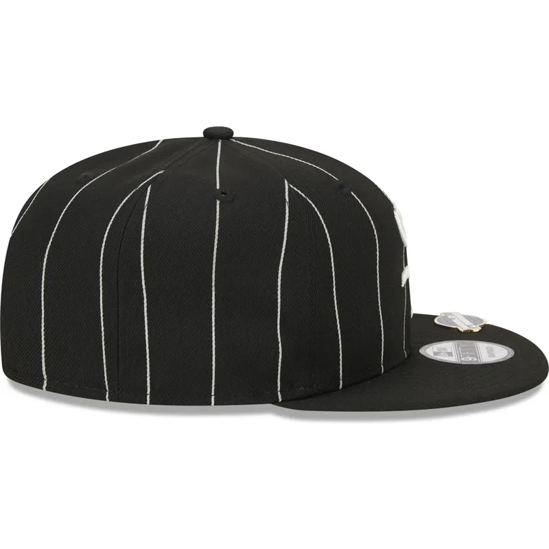 petten-plat-zwart-snapback-9fifty-pinstripe-visor-clip-van-chicago-white-sox-mlb-van-new-era petten-plat-zwart-snapback-9fifty-pinstripe-visor-clip-van-chicago-white-sox-mlb-van-new-era
