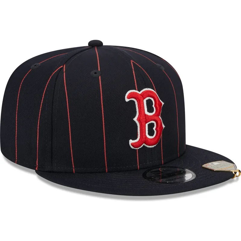 petten-plat-marineblauw-snapback-9fifty-pinstripe-visor-clip-van-boston-red-sox-mlb-van-new-era petten-plat-marineblauw-snapback-9fifty-pinstripe-visor-clip-van-boston-red-sox-mlb-van-new-era