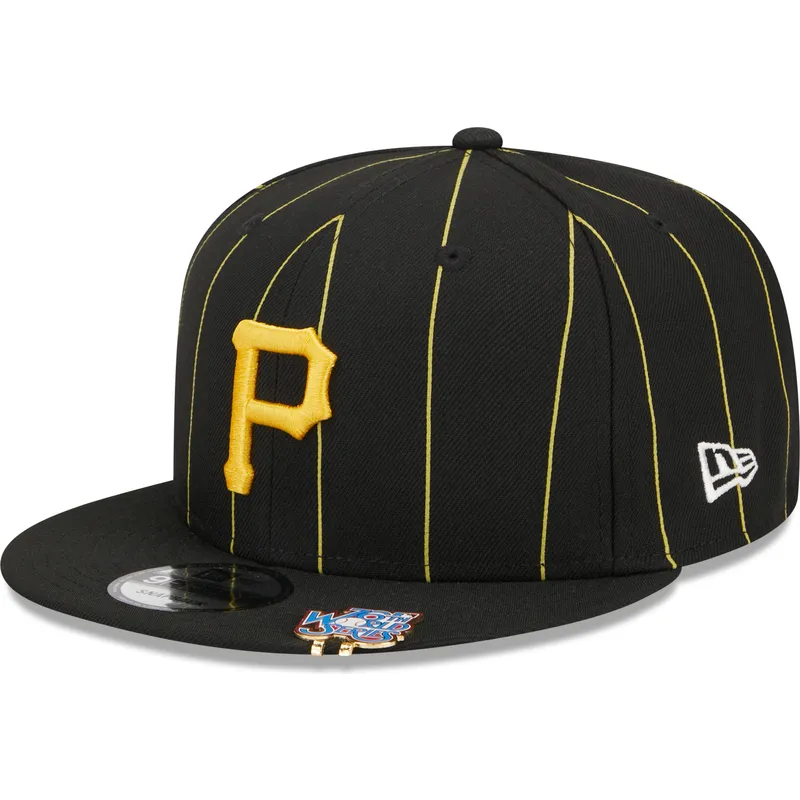 petten-plat-zwart-snapback-9fifty-pinstripe-visor-clip-van-pittsburgh-pirates-mlb-van-new-era