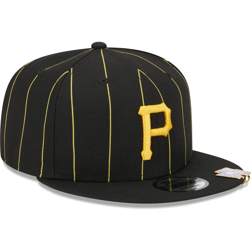 petten-plat-zwart-snapback-9fifty-pinstripe-visor-clip-van-pittsburgh-pirates-mlb-van-new-era