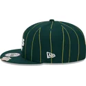 petten-plat-groen-snapback-9fifty-pinstripe-visor-clip-van-oakland-athletics-mlb-van-new-era