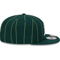 petten-plat-groen-snapback-9fifty-pinstripe-visor-clip-van-oakland-athletics-mlb-van-new-era