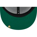 petten-plat-groen-snapback-9fifty-pinstripe-visor-clip-van-oakland-athletics-mlb-van-new-era