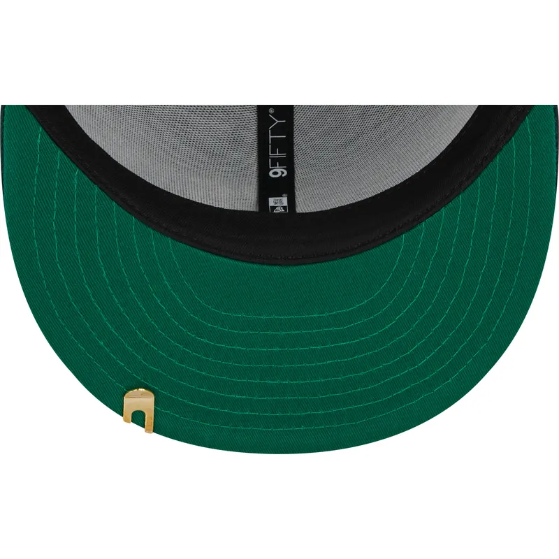 petten-plat-groen-snapback-9fifty-pinstripe-visor-clip-van-oakland-athletics-mlb-van-new-era petten-plat-groen-snapback-9fifty-pinstripe-visor-clip-van-oakland-athletics-mlb-van-new-era