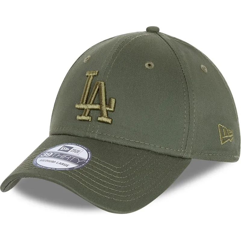 petten-gebogen-groen-fitted-39thirty-league-essential-van-los-angeles-dodgers-mlb-van-new-era