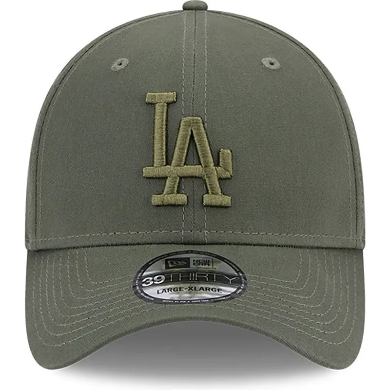 petten-gebogen-groen-fitted-39thirty-league-essential-van-los-angeles-dodgers-mlb-van-new-era