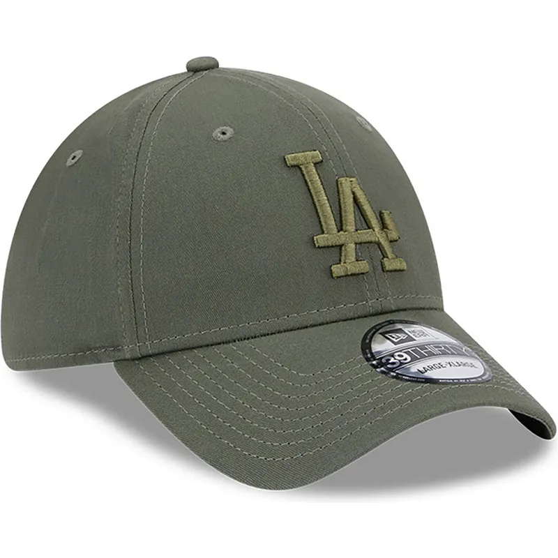 petten-gebogen-groen-fitted-39thirty-league-essential-van-los-angeles-dodgers-mlb-van-new-era