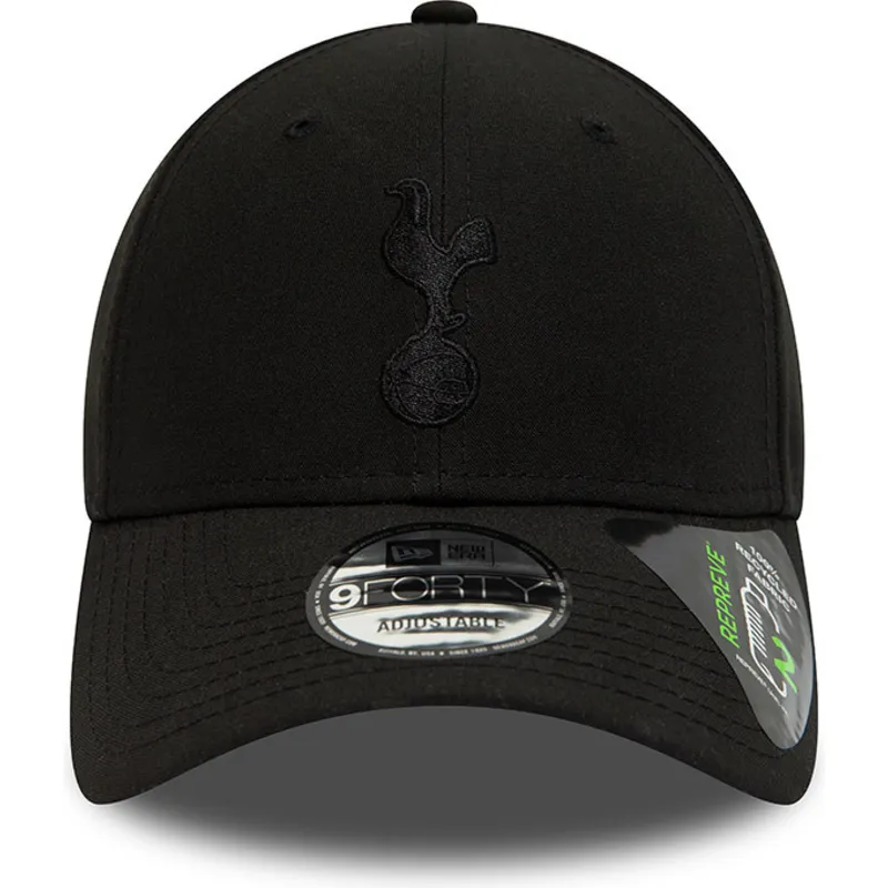 petten-gebogen-zwart-verstelbaar-9forty-repreve-van-tottenham-hotspur-football-club-premier-league-van-new-era