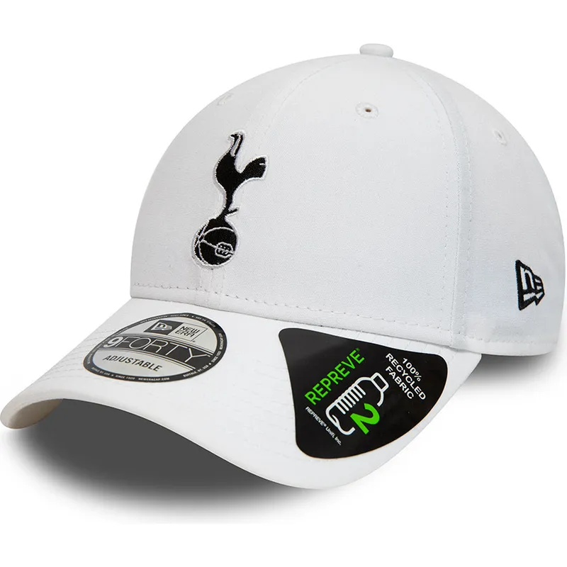 petten-gebogen-wit-verstelbaar-9forty-repreve-van-tottenham-hotspur-football-club-premier-league-van-new-era