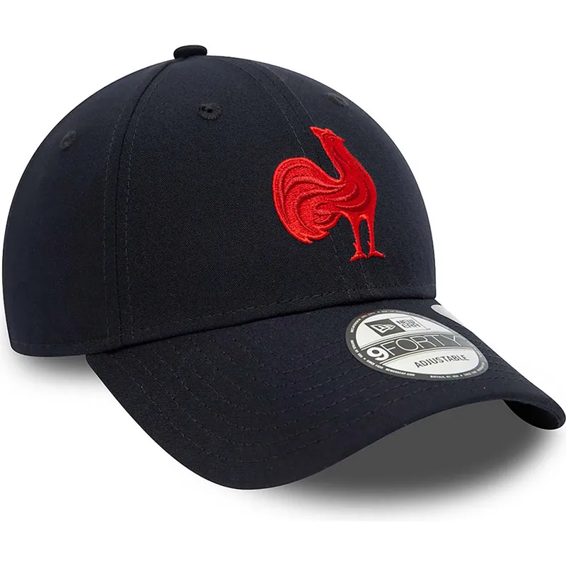 petten-gebogen-marineblauw-verstelbaar-9forty-repreve-team-colour-van-french-rugby-federation-ffr-van-new-era