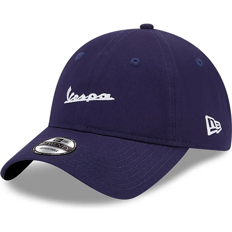 petten-gebogen-marineblauw-verstelbaar-9twenty-van-vespa-piaggio-van-new-era