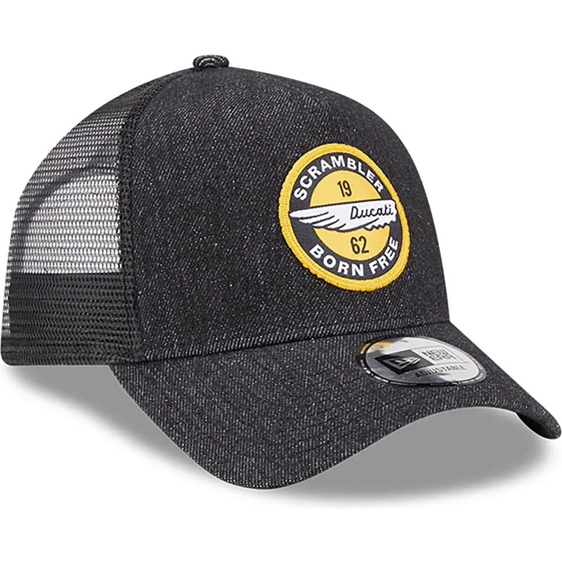 petten-gebogen-zwart-snapback-denim-a-frame-van-ducati-motor-motogp-van-new-era