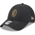 petten-gebogen-zwart-verstelbaar-dorado-9forty-van-ac-milan-serie-a-van-new-era