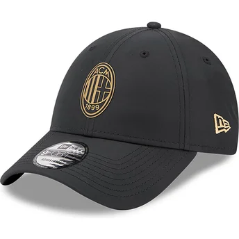 Petten gebogen zwart verstelbaar dorado 9FORTY van AC Milan Serie A van New Era