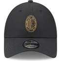 petten-gebogen-zwart-verstelbaar-dorado-9forty-van-ac-milan-serie-a-van-new-era