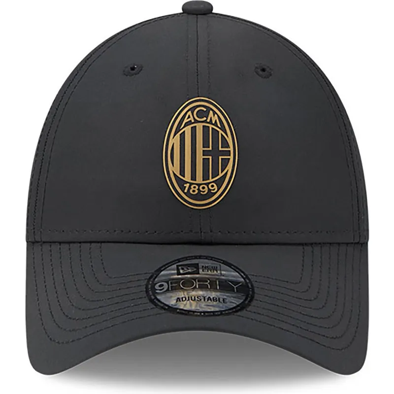 petten-gebogen-zwart-verstelbaar-dorado-9forty-van-ac-milan-serie-a-van-new-era