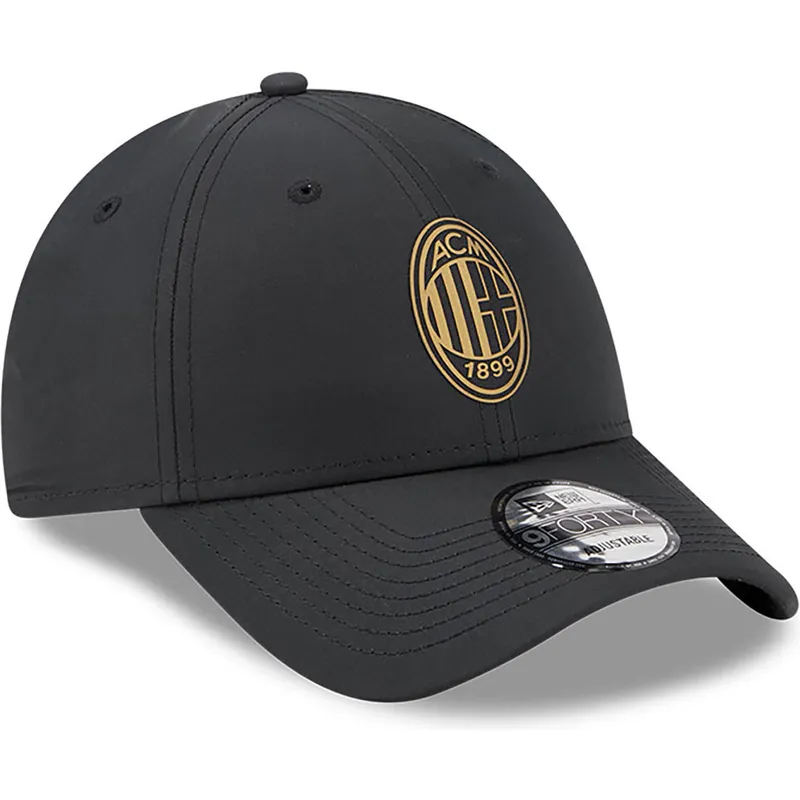 petten-gebogen-zwart-verstelbaar-dorado-9forty-van-ac-milan-serie-a-van-new-era