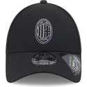petten-gebogen-zwart-verstelbaar-9forty-repreve-van-ac-milan-serie-a-van-new-era