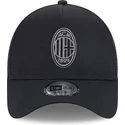 petten-gebogen-zwart-snapback-a-frame-core-van-ac-milan-serie-a-van-new-era