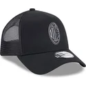 petten-gebogen-zwart-snapback-a-frame-core-van-ac-milan-serie-a-van-new-era