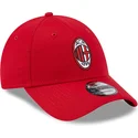 petten-gebogen-rood-verstelbaar-9forty-core-van-ac-milan-serie-a-van-new-era