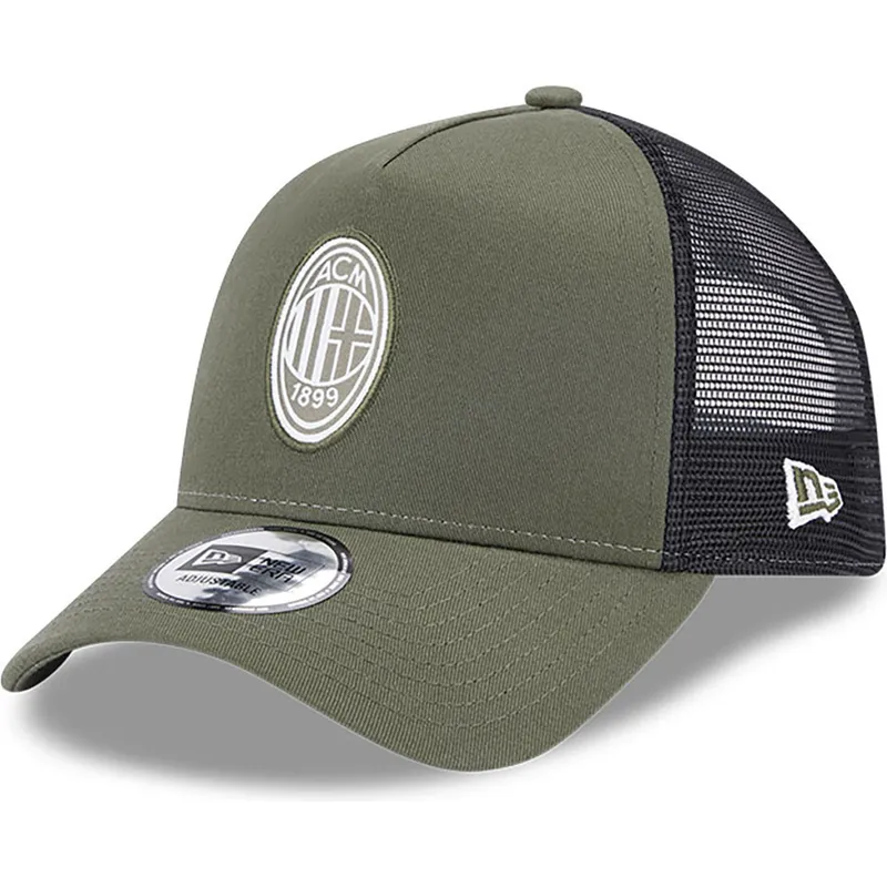 petten-gebogen-groen-snapback-a-frame-seasonal-van-ac-milan-serie-a-van-new-era
