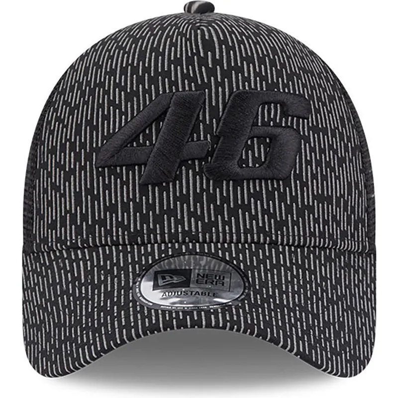 petten-gebogen-zwart-snapback-a-frame-reflective-all-over-print-van-valentino-rossi-vr46-motogp-van-new-era