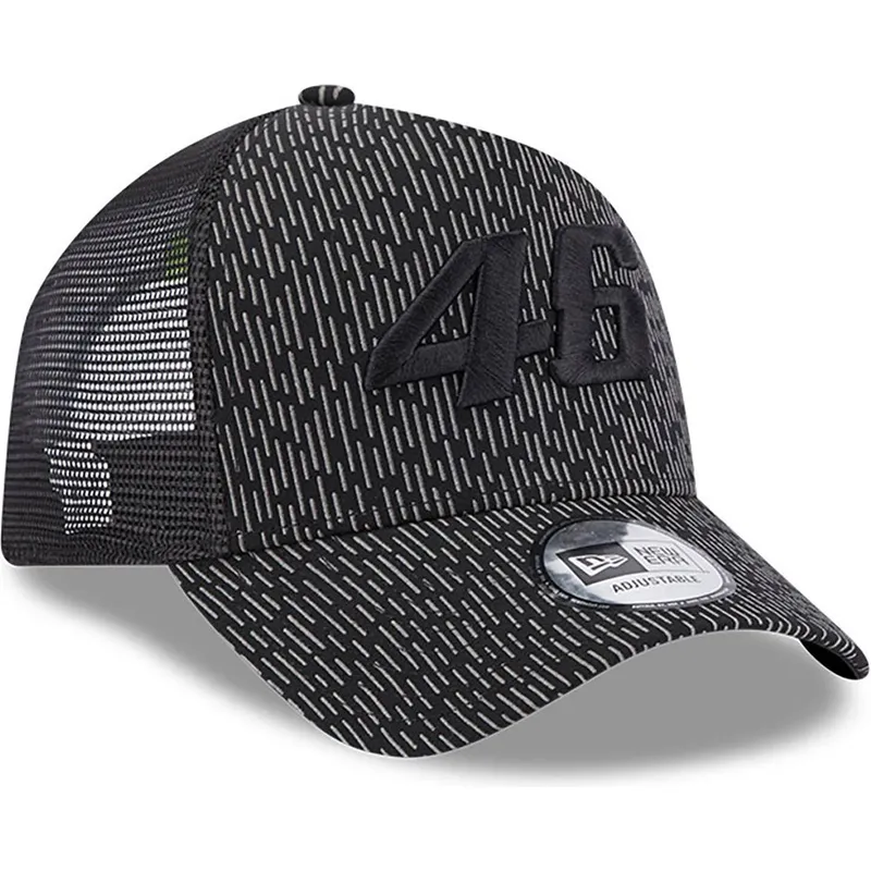 petten-gebogen-zwart-snapback-a-frame-reflective-all-over-print-van-valentino-rossi-vr46-motogp-van-new-era