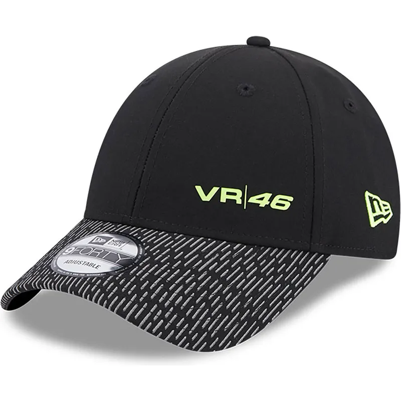 petten-gebogen-zwart-verstelbaar-9forty-reflective-visor-van-valentino-rossi-vr46-motogp-van-new-era petten-gebogen-zwart-verstelbaar-9forty-reflective-visor-van-valentino-rossi-vr46-motogp-van-new-era