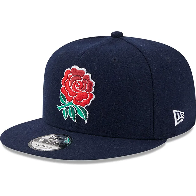 petten-plat-blauw-snapback-9fifty-wool-van-england-rugby-rfu-van-new-era