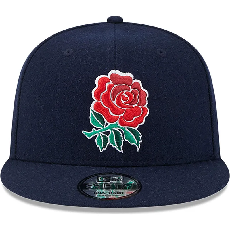 petten-plat-blauw-snapback-9fifty-wool-van-england-rugby-rfu-van-new-era