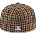 petten-plat-bruin-fitted-59fifty-harris-tweed-van-new-york-yankees-mlb-van-new-era