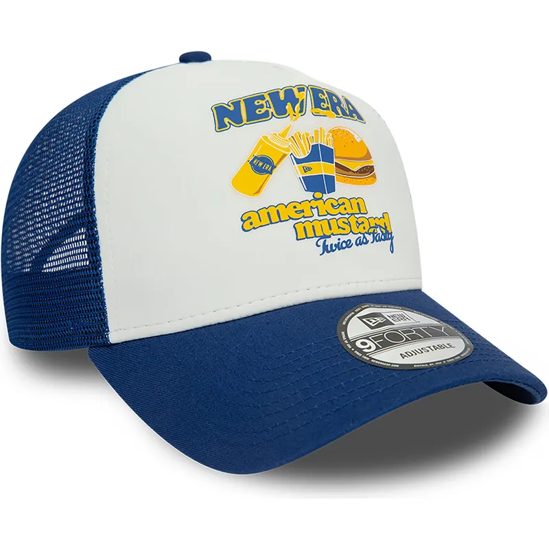 petten-gebogen-blauw-snapback-mustard-a-frame-food-van-new-era petten-gebogen-blauw-snapback-mustard-a-frame-food-van-new-era