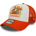 petten-gebogen-oranje-snapback-sauce-a-frame-food-van-new-era