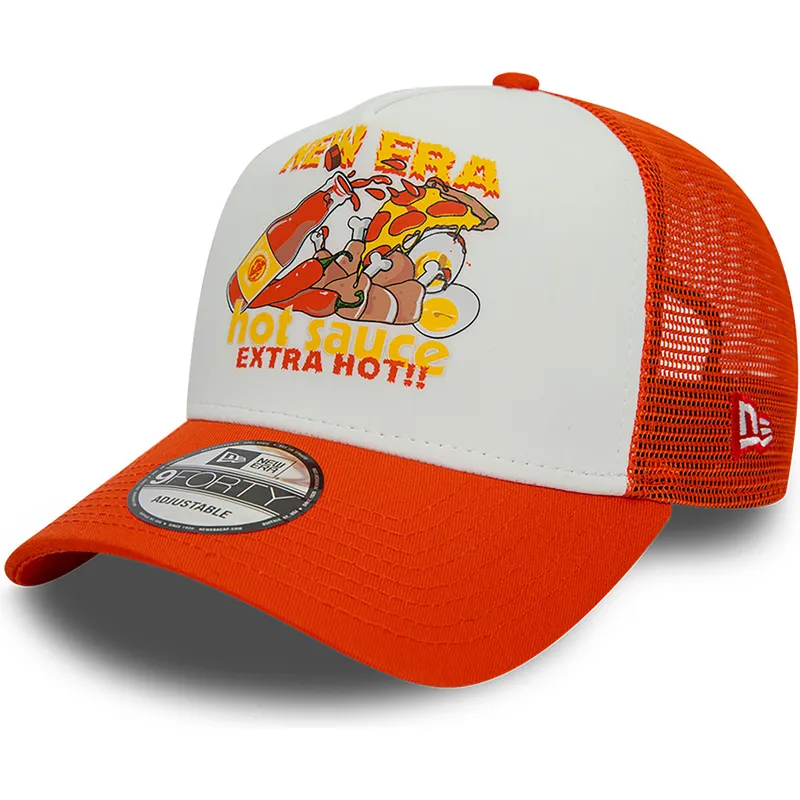petten-gebogen-oranje-snapback-sauce-a-frame-food-van-new-era petten-gebogen-oranje-snapback-sauce-a-frame-food-van-new-era