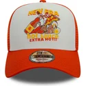 petten-gebogen-oranje-snapback-sauce-a-frame-food-van-new-era