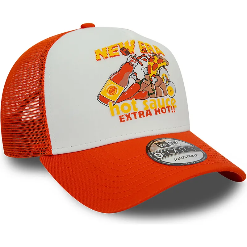 petten-gebogen-oranje-snapback-sauce-a-frame-food-van-new-era petten-gebogen-oranje-snapback-sauce-a-frame-food-van-new-era