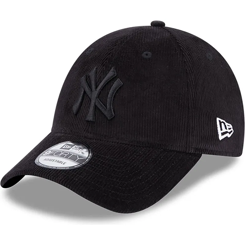 petten-gebogen-zwart-verstelbaar-9forty-cord-van-new-york-yankees-mlb-van-new-era