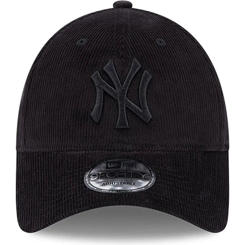 petten-gebogen-zwart-verstelbaar-9forty-cord-van-new-york-yankees-mlb-van-new-era