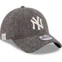 petten-gebogen-grijs-verstelbaar-9twenty-tweed-pack-van-new-york-yankees-mlb-van-new-era