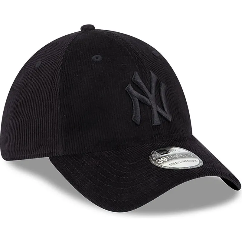 petten-gebogen-zwart-fitted-39thirty-cord-van-new-york-yankees-mlb-van-new-era