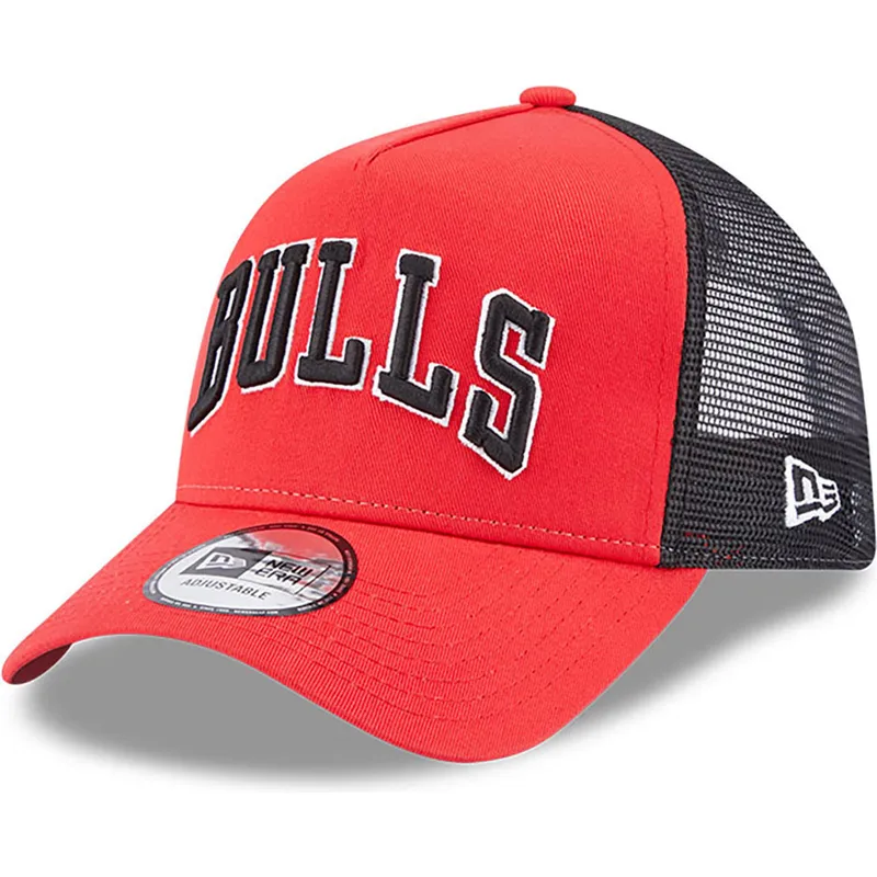 petten-gebogen-rood-snapback-a-frame-team-script-van-chicago-bulls-nba-van-new-era