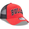 petten-gebogen-rood-snapback-a-frame-team-script-van-chicago-bulls-nba-van-new-era