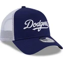 petten-gebogen-blauw-snapback-a-frame-team-script-van-los-angeles-dodgers-mlb-van-new-era